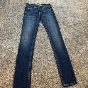 Hollister medium denim skinny jeans size 00R